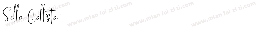 Sella Callista字体转换